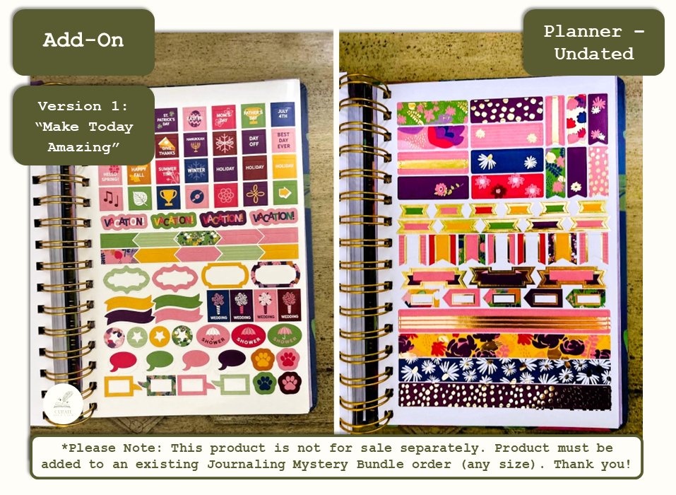 *ADD* an Undated Planner