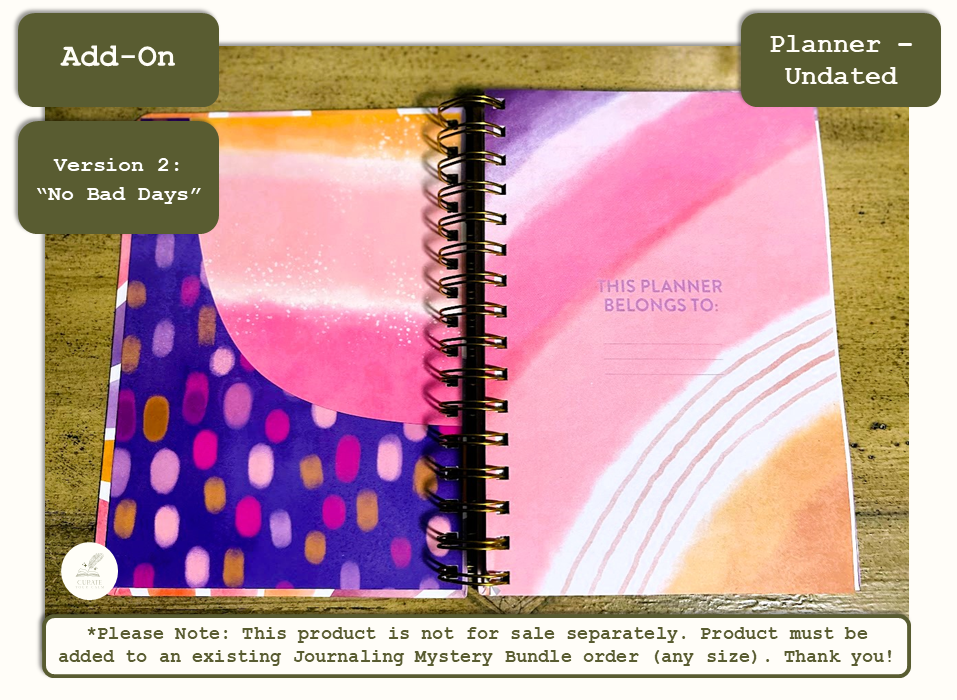 *ADD* an Undated Planner