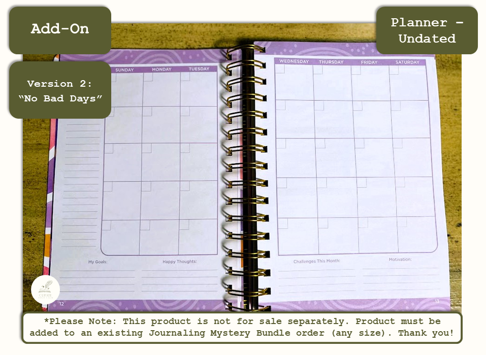 *ADD* an Undated Planner