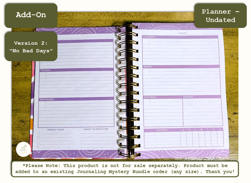 *ADD* an Undated Planner