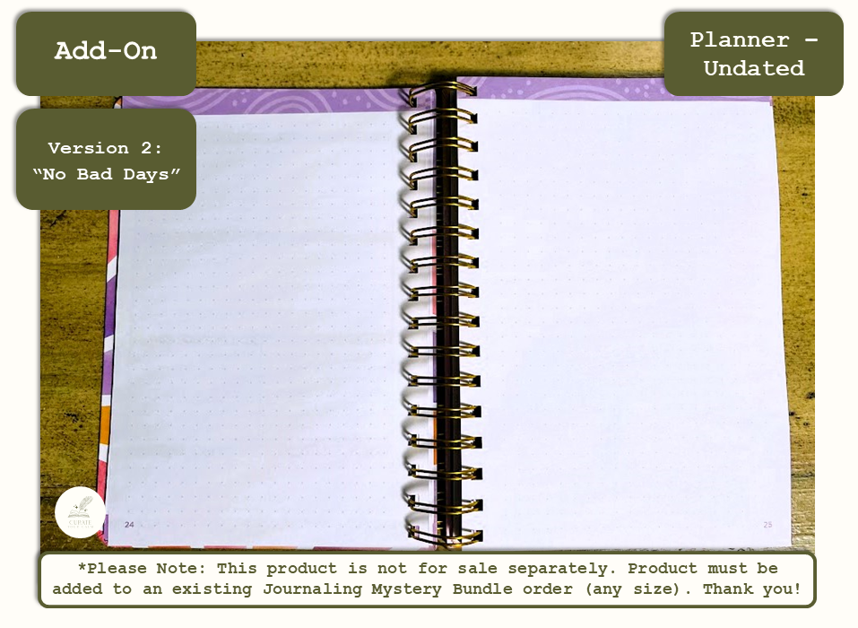 *ADD* an Undated Planner